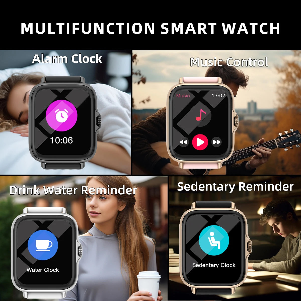 Reloj inteligente impermeable de 1,83'