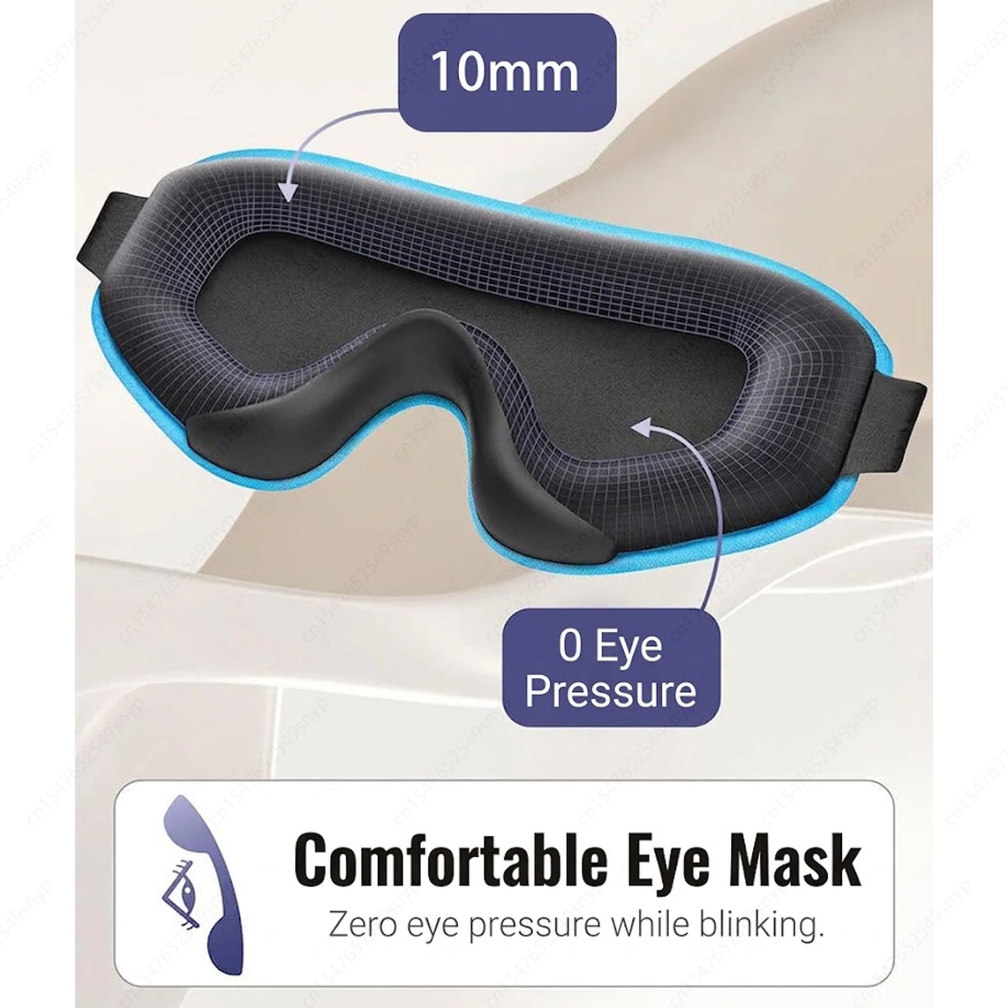 Máscara de Sueño Máscara para Dormir - Máscara de Ojos 3D