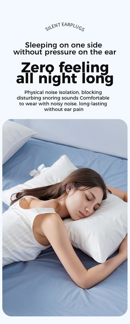 Tapones de silicona para dormir, cancelación de ruido.