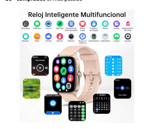 Reloj inteligente impermeable de 1,83'